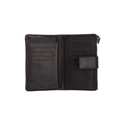 Black Leather Wallet Landau, product view 3