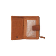 Cognac Leather Wallet Landau, detail view 3