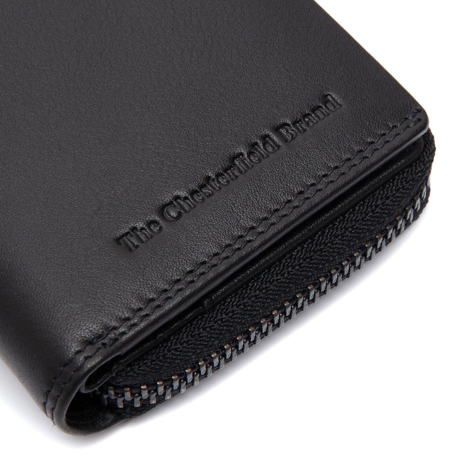 Black Leather Wallet Lenwick, detail view 1