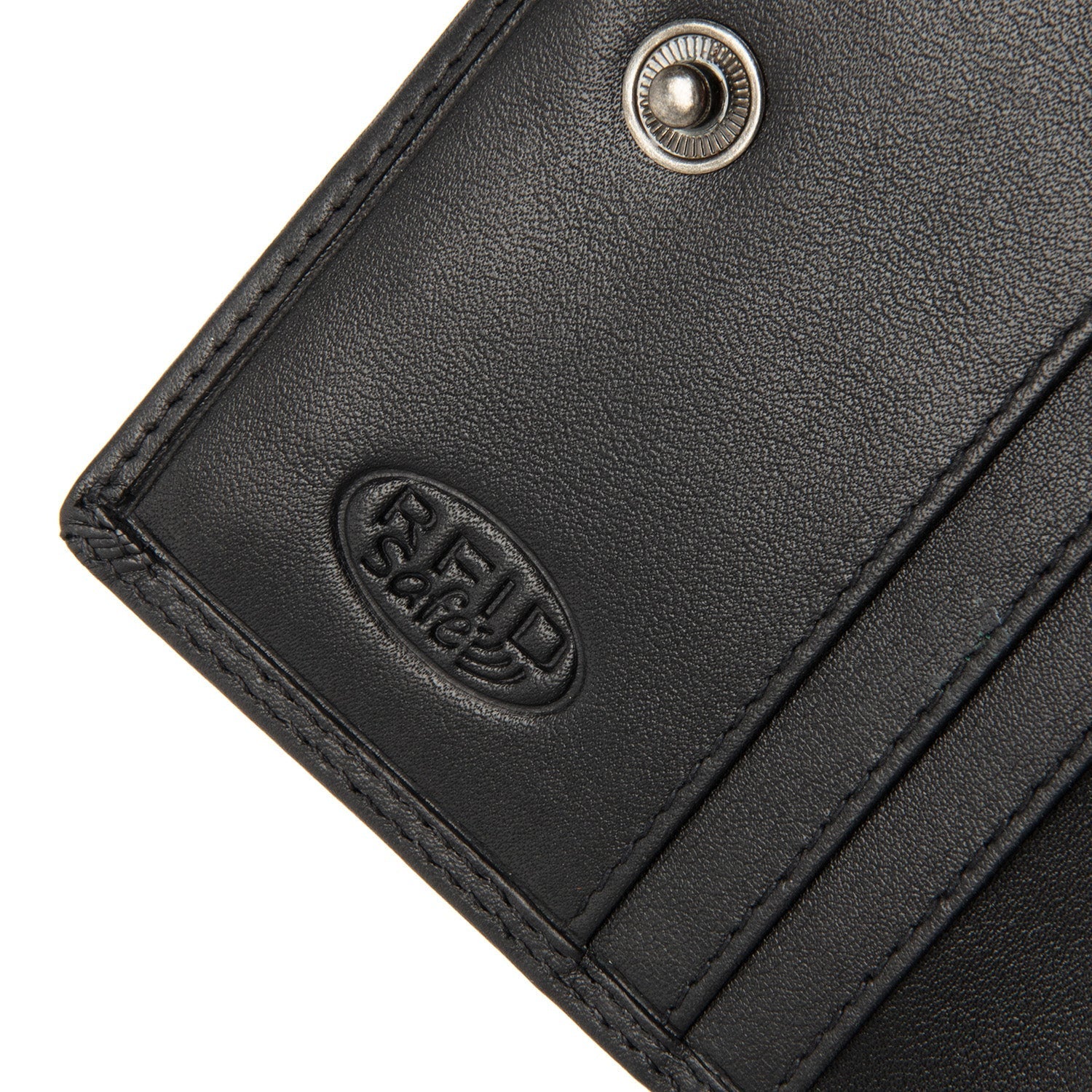 Black Leather Wallet Lenwick, detail view 3