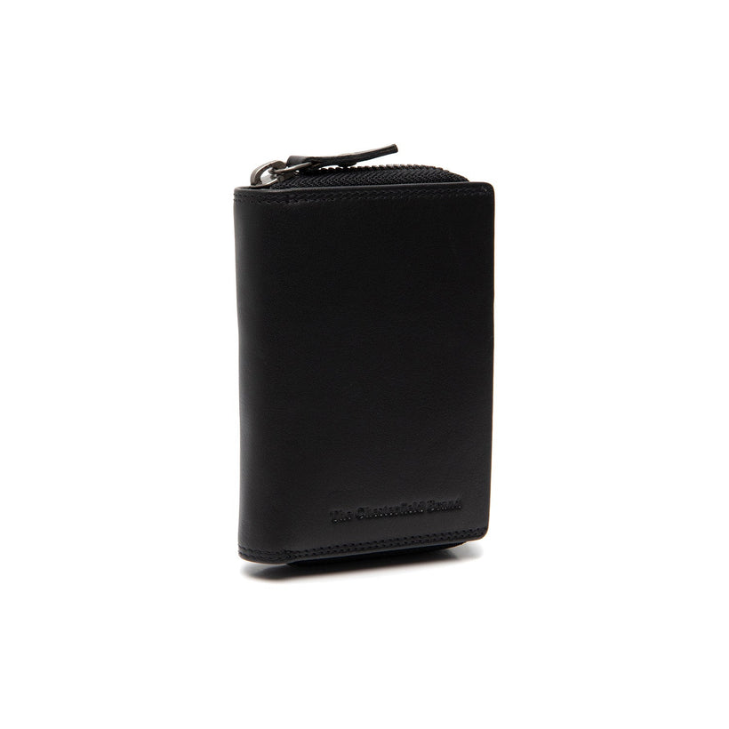 Black Leather Wallet Lenwick, front view
