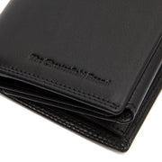Black Leather Wallet Leroy, detail view 4