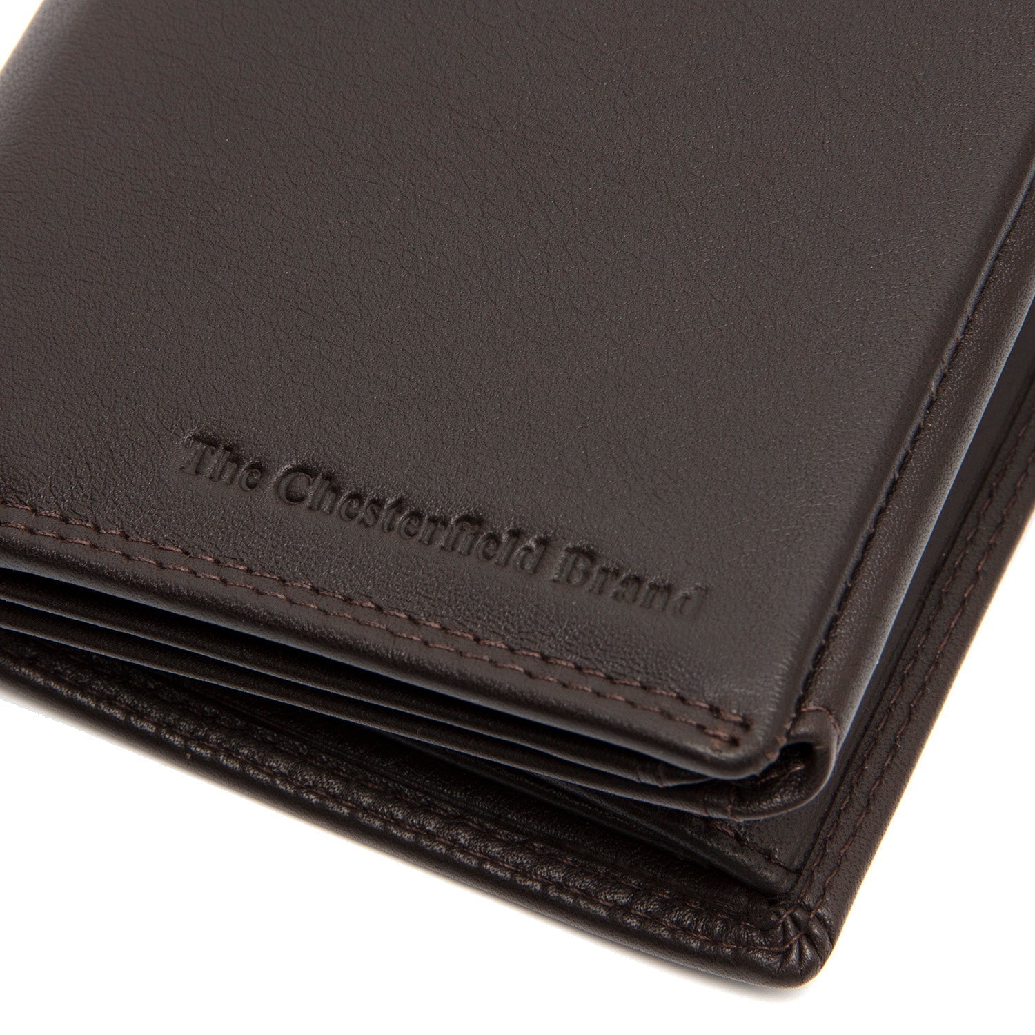 Brown Leather Wallet Leroy, detail view 1