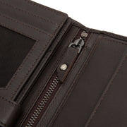 Brown Leather Wallet Leroy, detail view 3