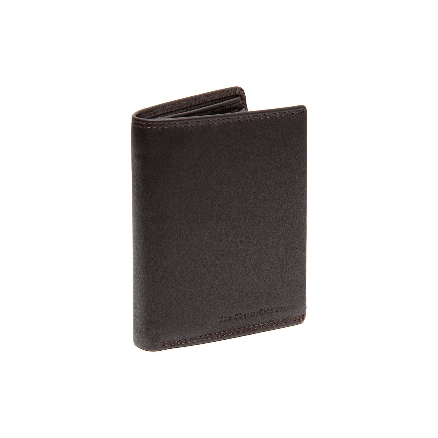 Brown Leather Wallet Leroy, front view