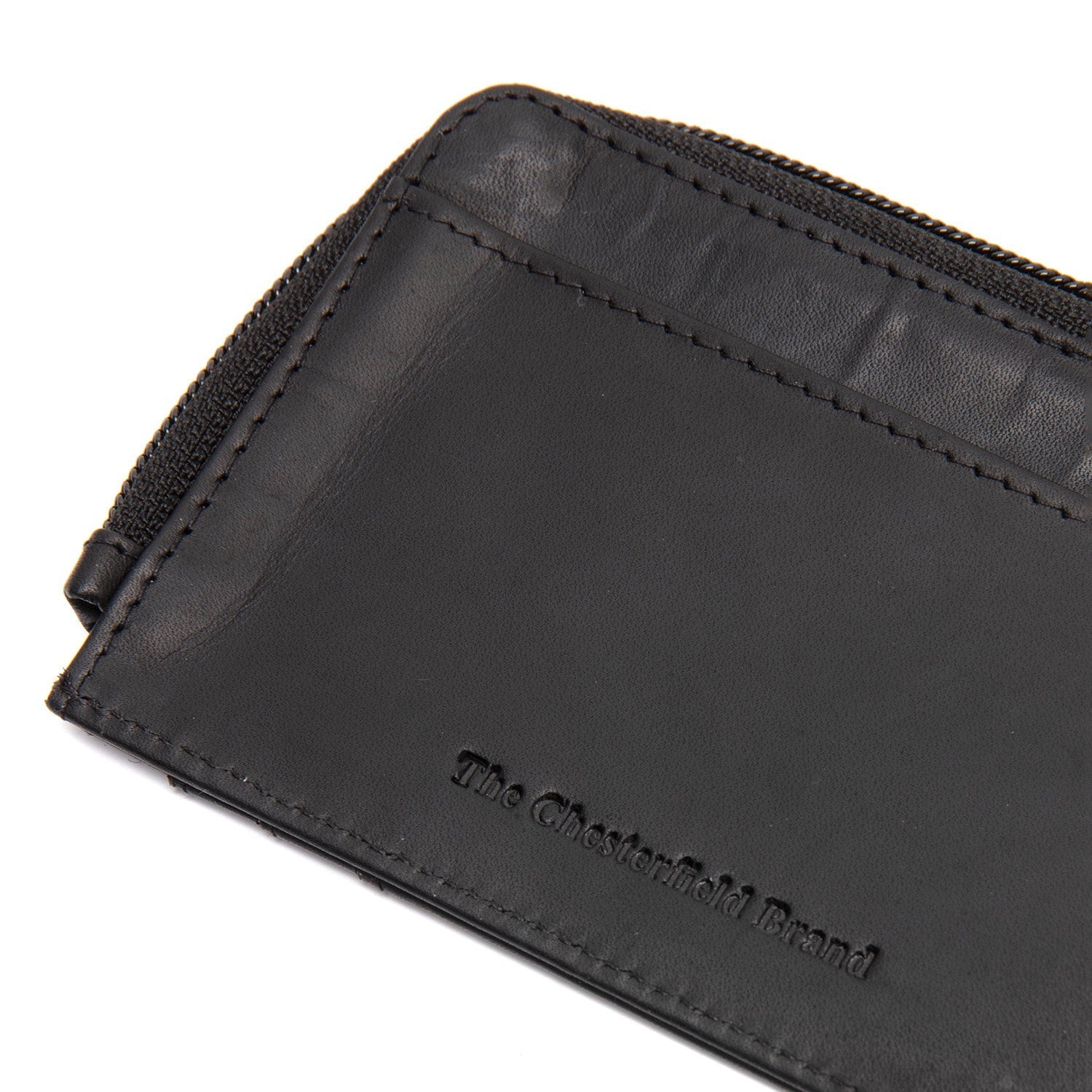Black Leather Wallet Livenza, detail view 1
