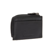 Black Leather Wallet Livenza, front view