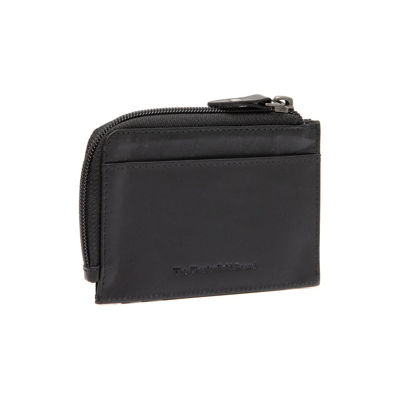 Black Leather Wallet Livenza, front view