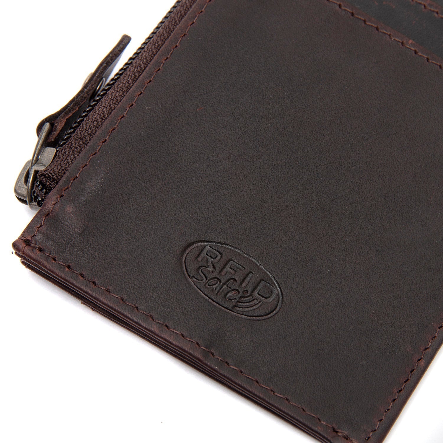 Brown Leather Wallet Livenza, detail view 1