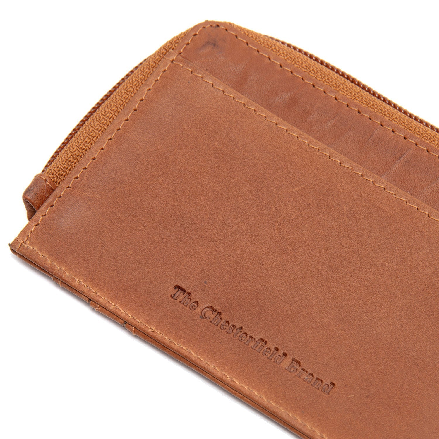 Cognac Leather Wallet Livenza, detail view 1