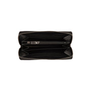 Black Leather Wallet Livorno, detail view 1