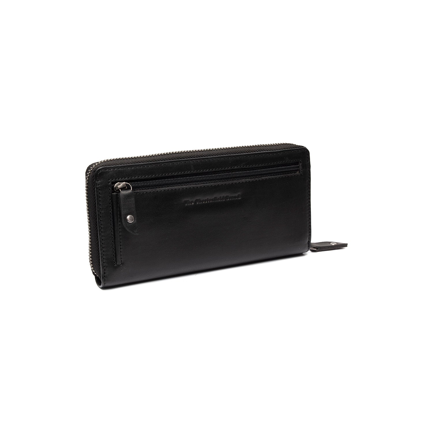 Black Leather Wallet Livorno, detail view 4