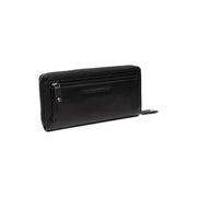 Black Leather Wallet Livorno, detail view 4