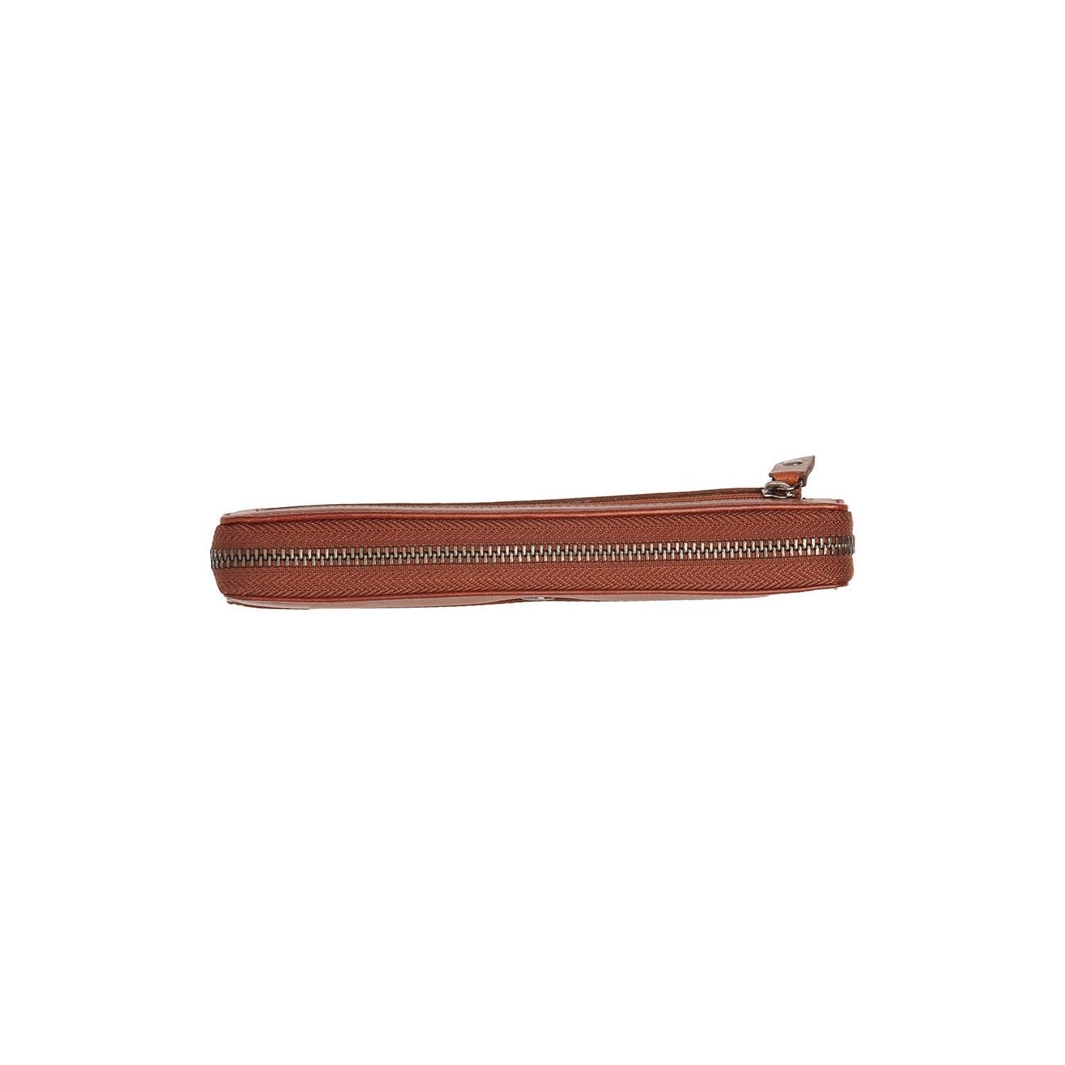 Cognac Leather Wallet Livorno, detail view 1
