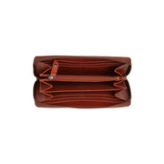 Cognac Leather Wallet Livorno, detail view 3