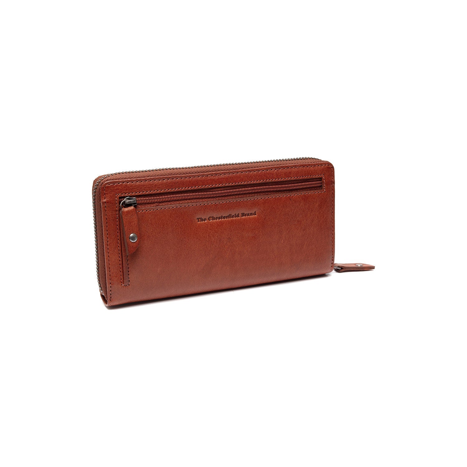 Cognac Leather Wallet Livorno, detail view 5