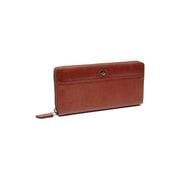 Cognac Leather Wallet Livorno, front view