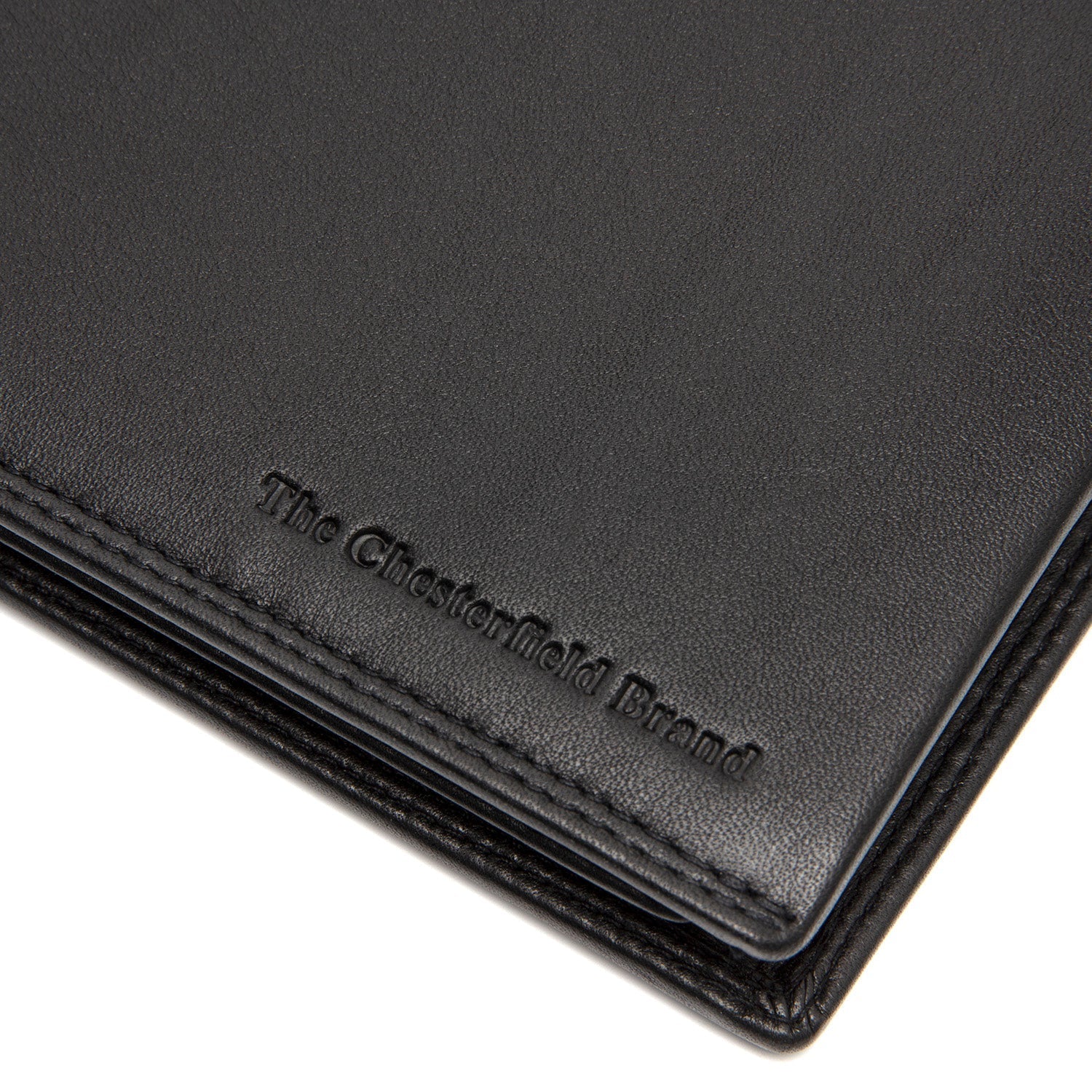 Black Leather Wallet Lynnwood, detail view 1
