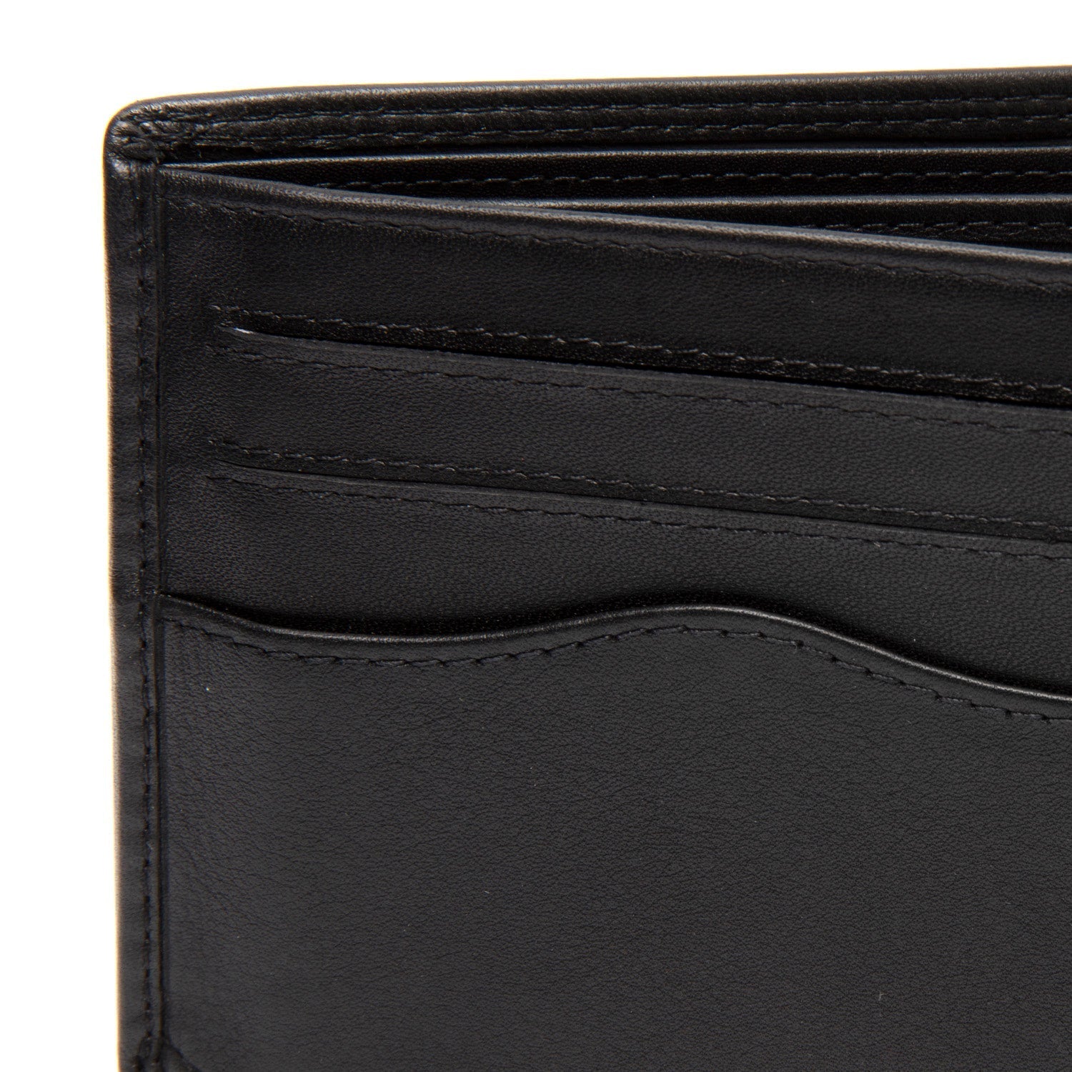 Black Leather Wallet Lynnwood, detail view 3