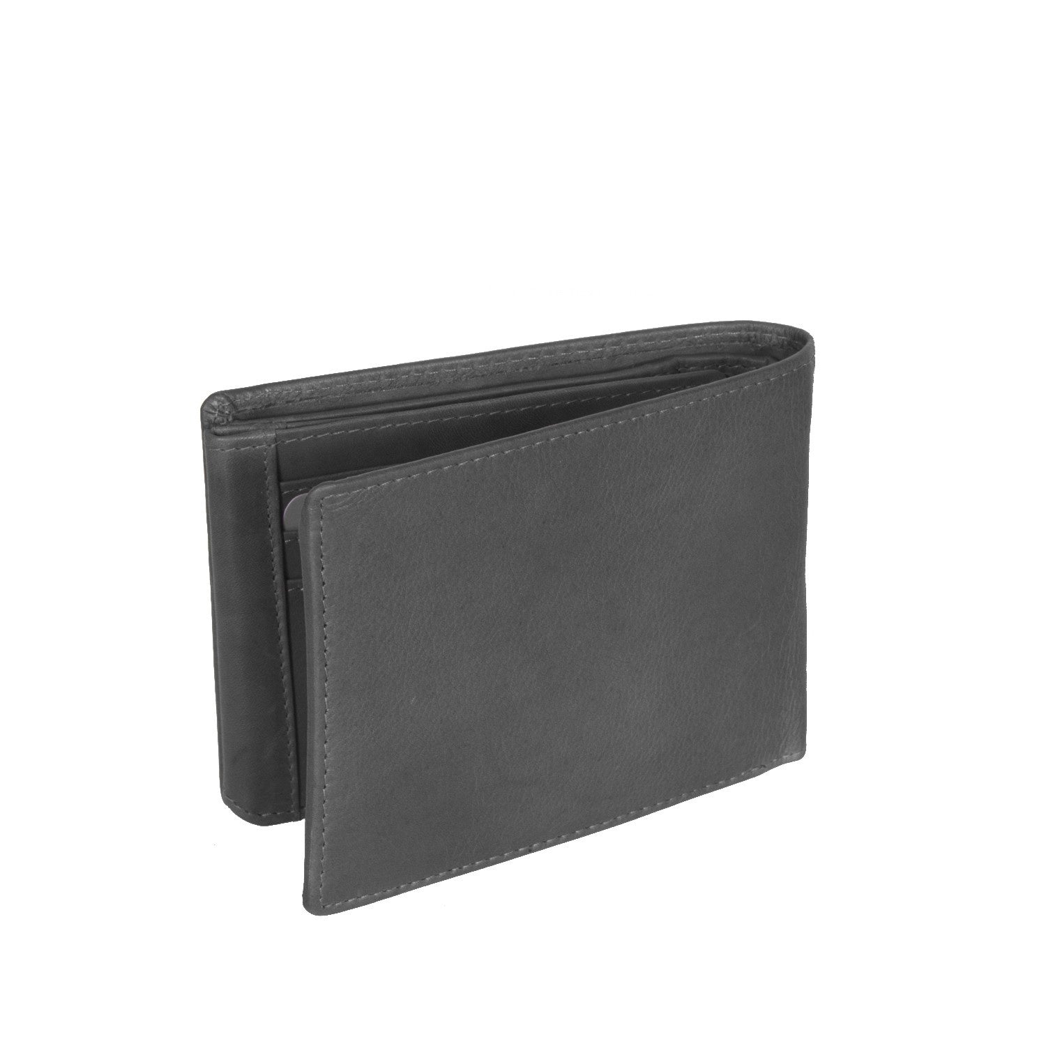 Black Leather Wallet Marion, detail view 3