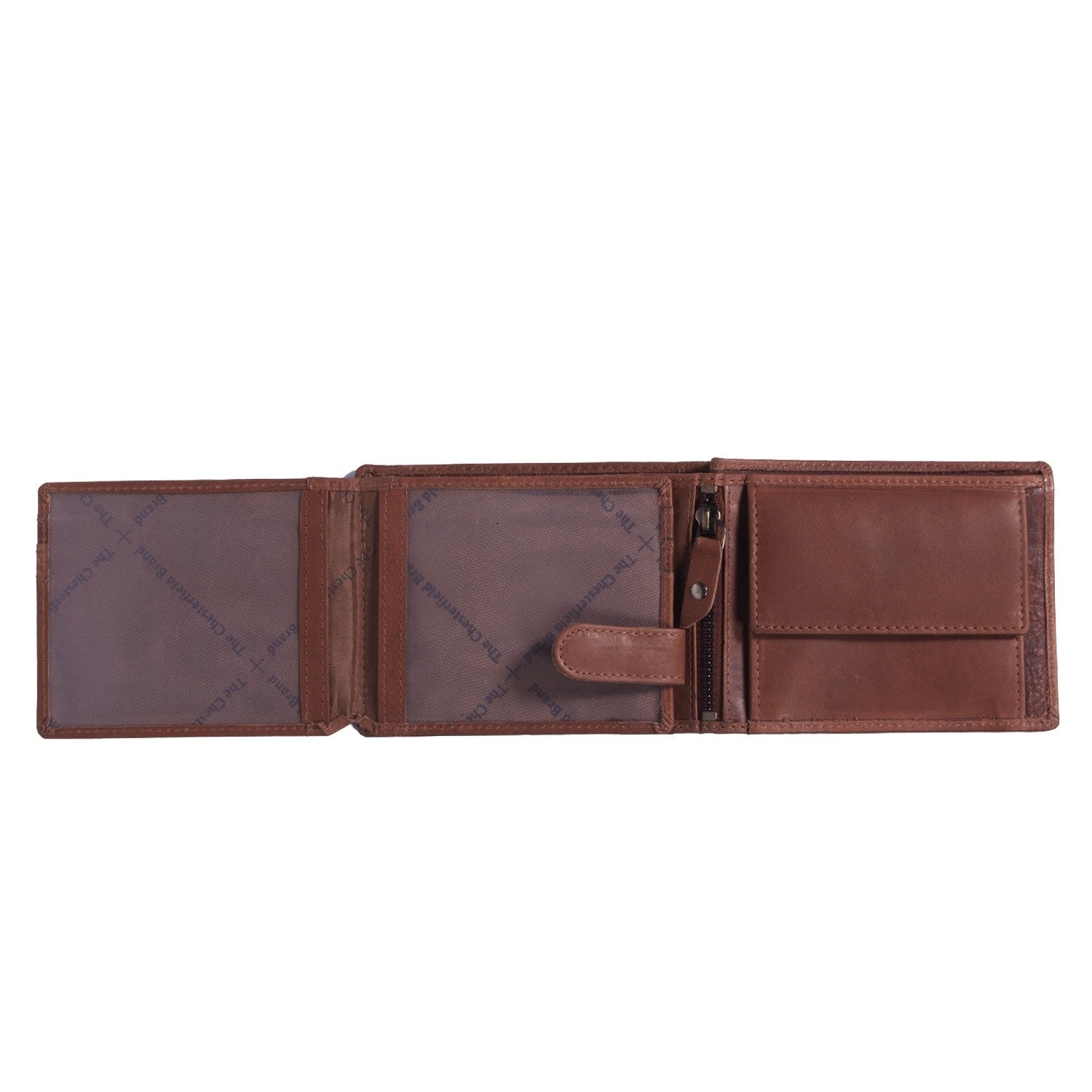 Cognac Leather Wallet Marion, detail view 1