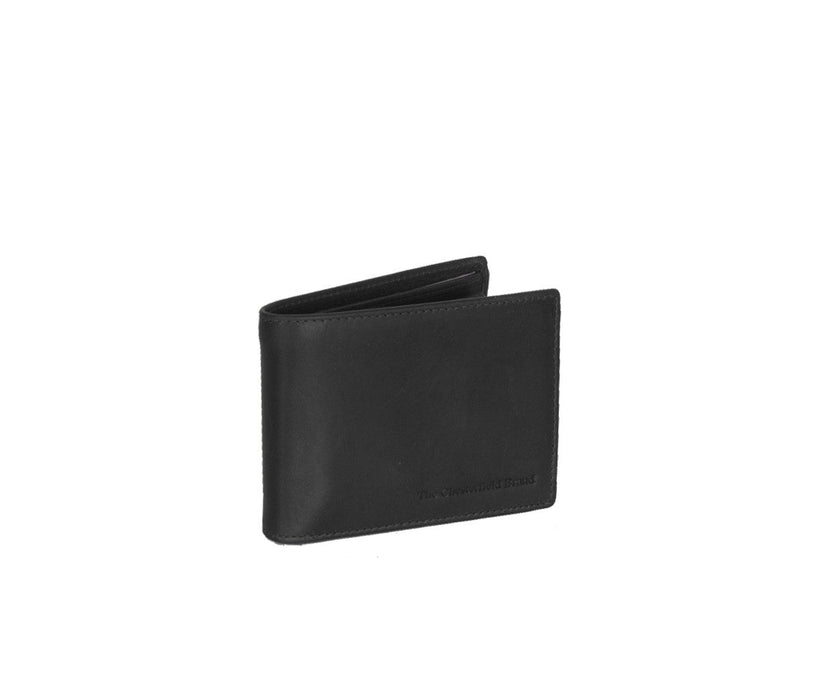 Black Leather Wallet Marvin, front view