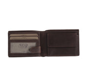 Brown Leather Wallet Marvin, detail view 1