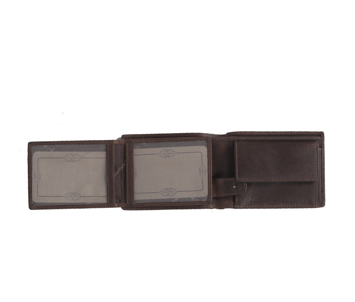 Brown Leather Wallet Marvin, detail view 4