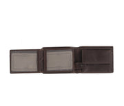 Brown Leather Wallet Marvin, detail view 4