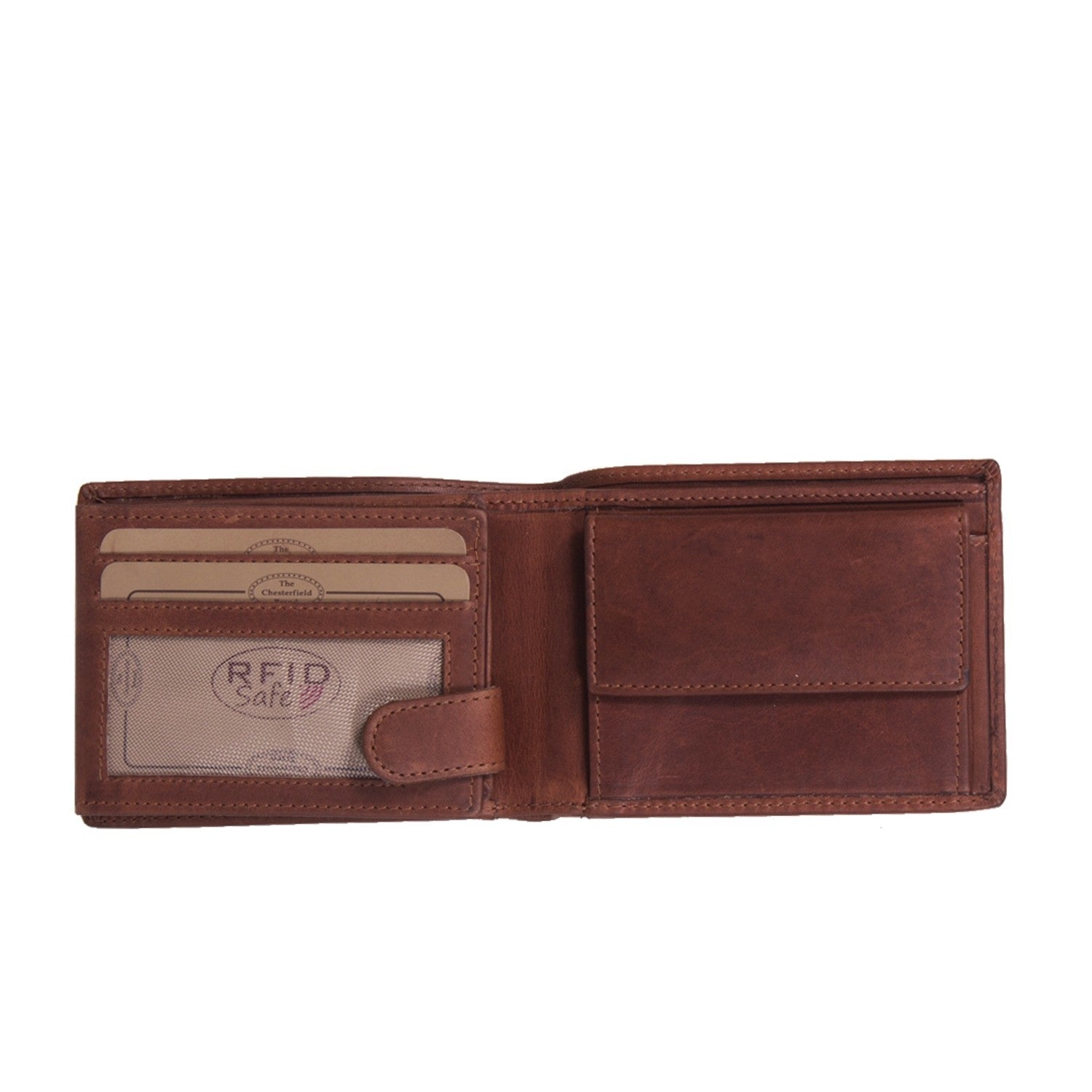 Cognac Leather Wallet Marvin, detail view 1