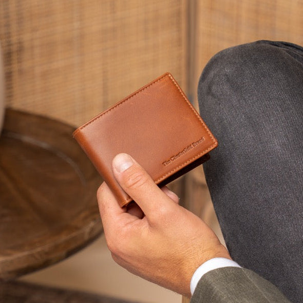 Cognac Leather Wallet Marvin, product view 2