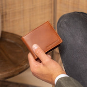 Cognac Leather Wallet Marvin, product view 2