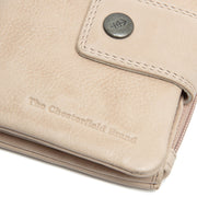 Beige Leather Wallet Mavona, detail view 3