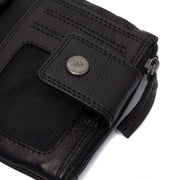Black Leather Wallet Mavona, product view 2
