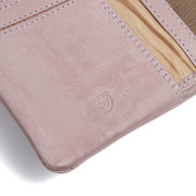 Lavender Lilac Leather Wallet Mavona, detail view 3
