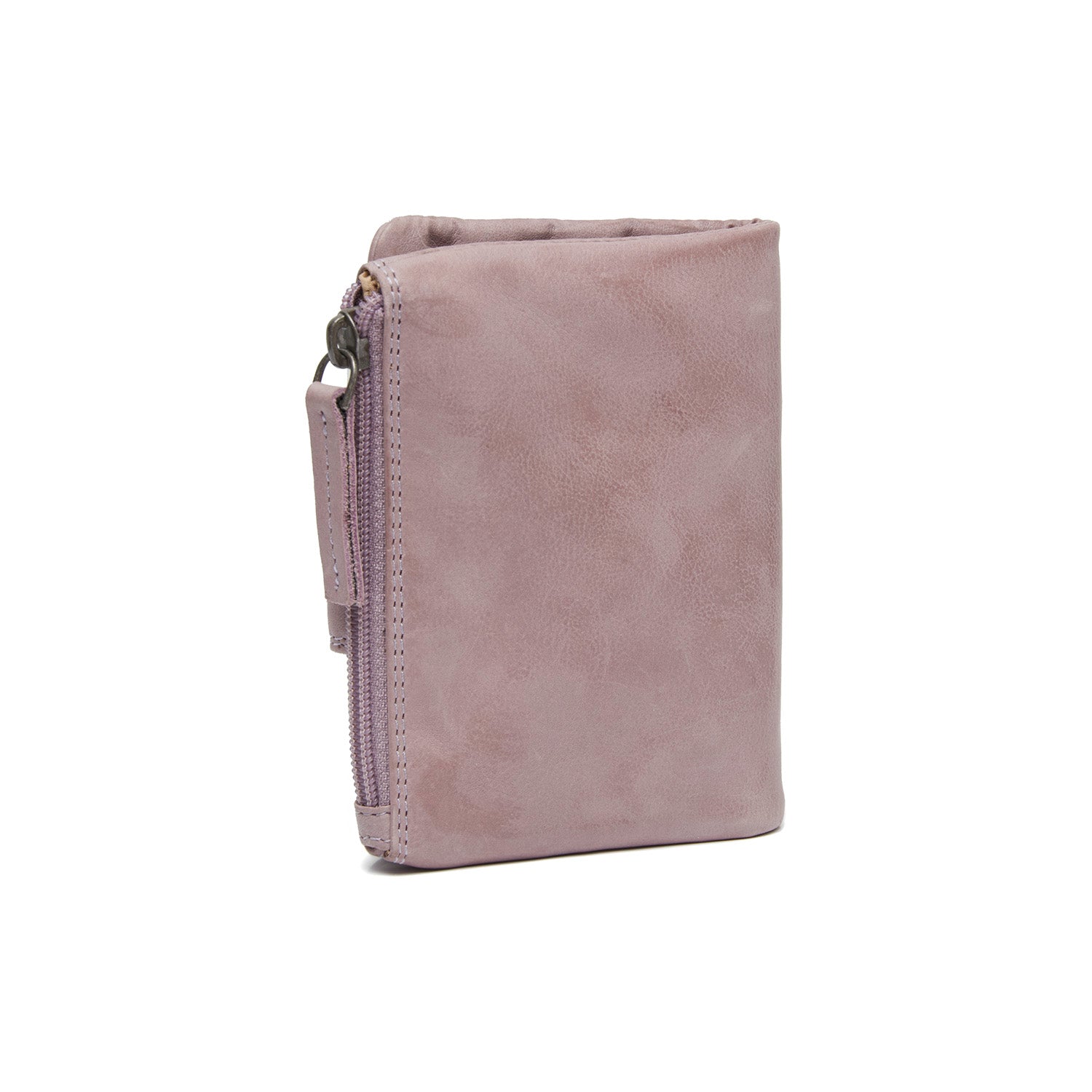Lavender Lilac Leather Wallet Mavona, detail view 4