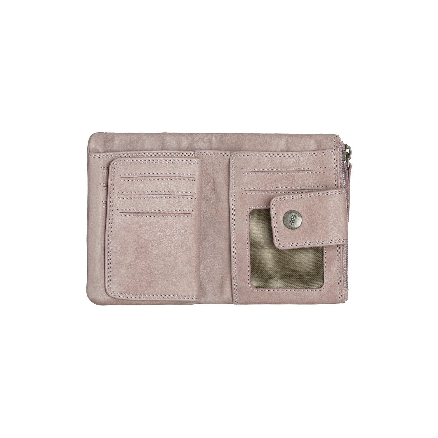 Lavender Lilac Leather Wallet Mavona, product view 2