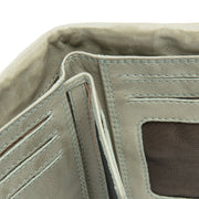 Ocean Green Leather Wallet Mavona, detail view 1