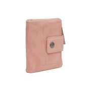 Vintage Rose Leather Wallet Mavona, front view