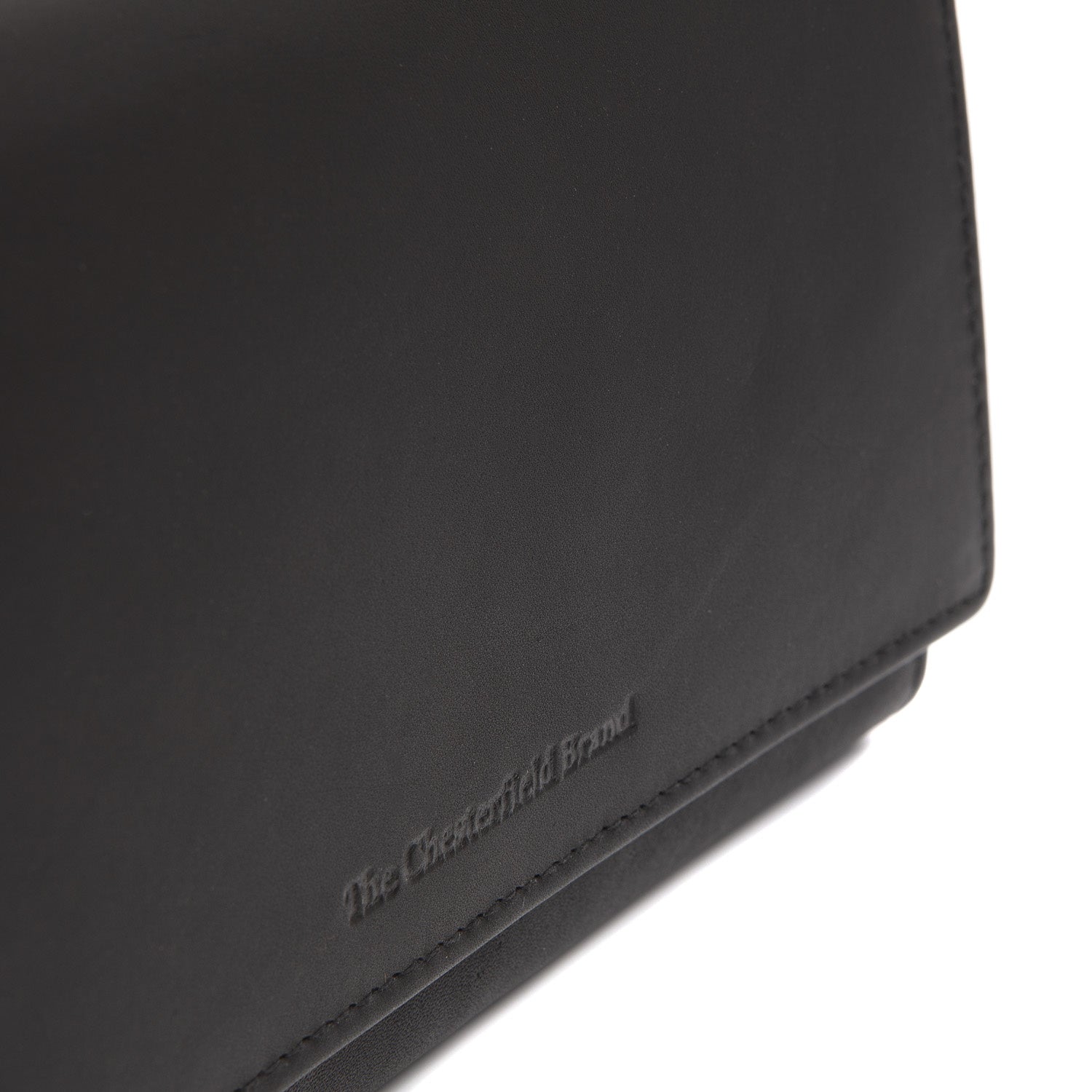 Black Leather Wallet Mirthe, detail view 1