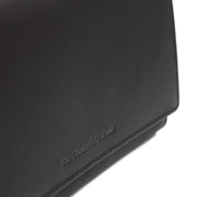 Black Leather Wallet Mirthe, detail view 1