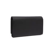 Black Leather Wallet Mirthe, detail view 3