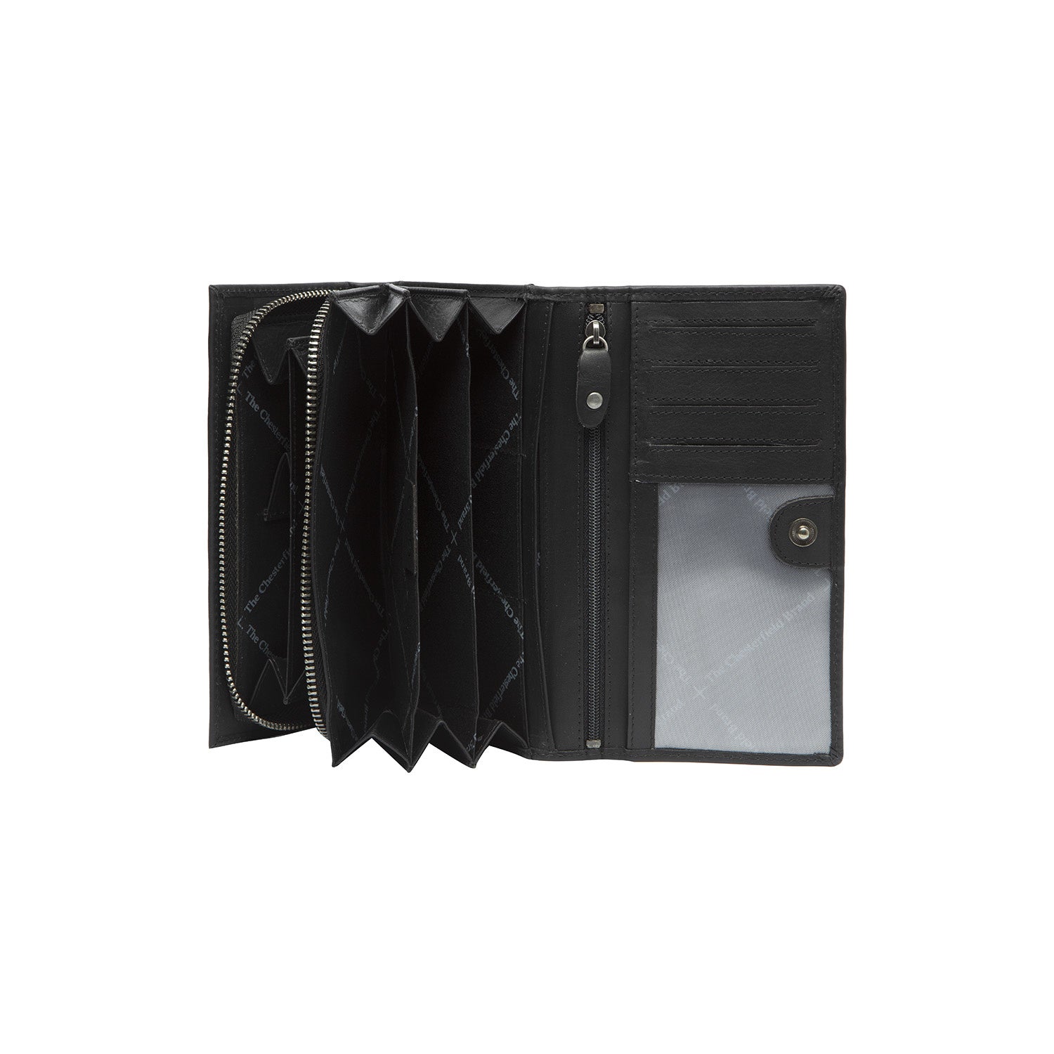 Black Leather Wallet Mirthe, product view 2