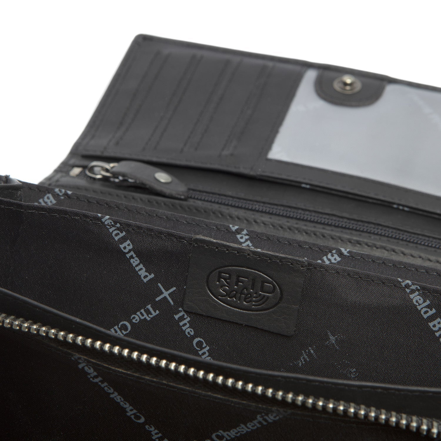 Black Leather Wallet Mirthe, product view 3