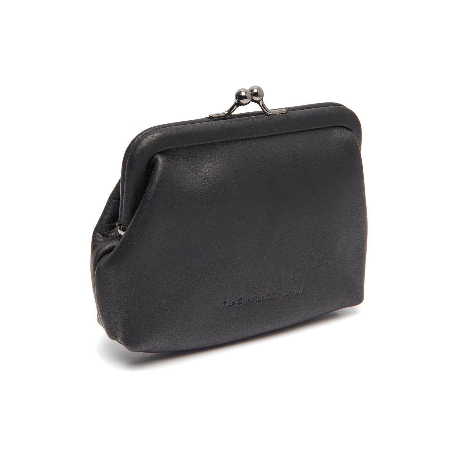 Black Leather Wallet Nera, front view