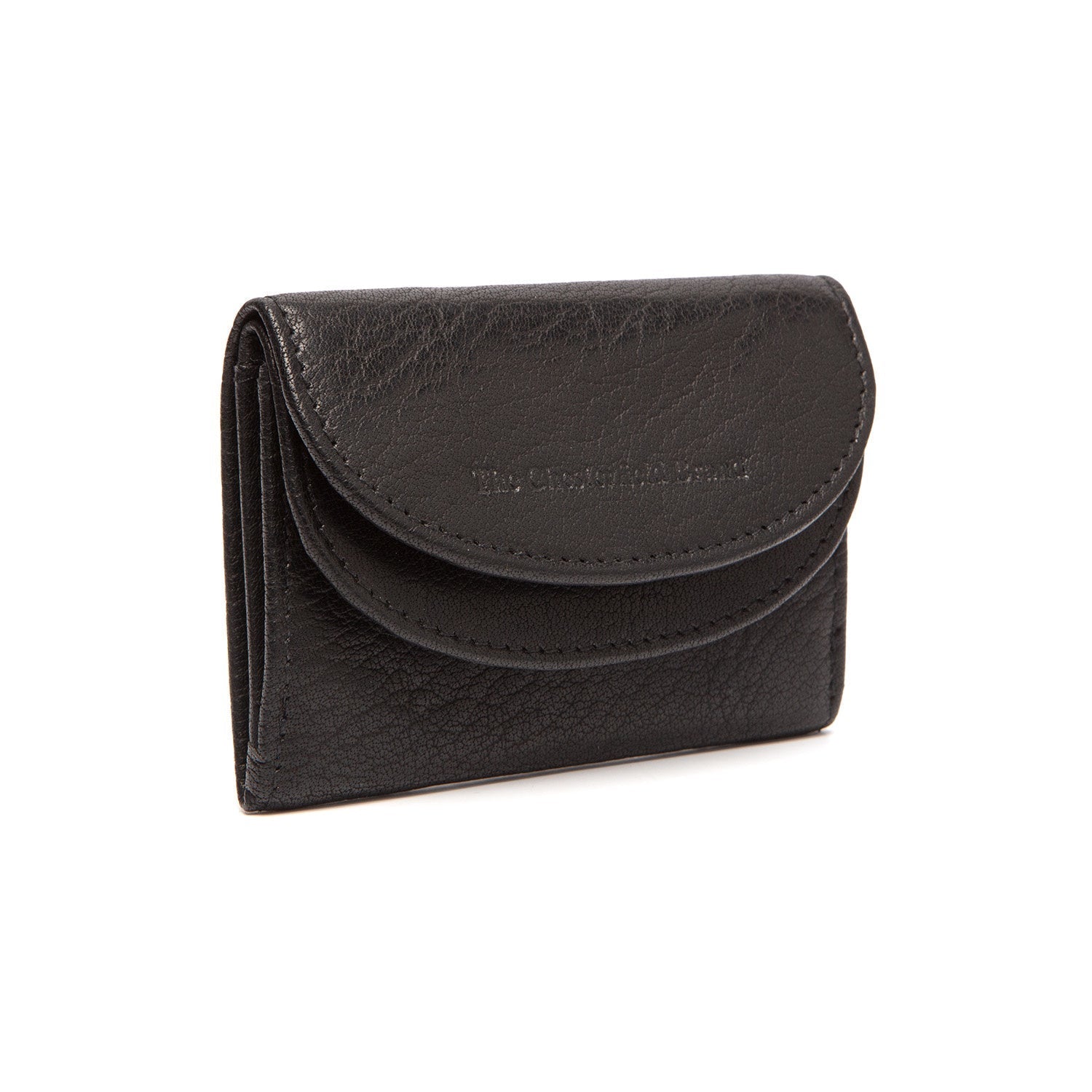 Black Leather Wallet Newton, front view