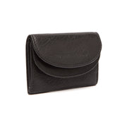 Black Leather Wallet Newton, front view