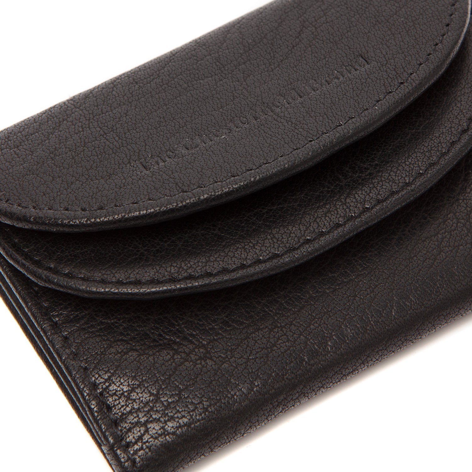 Black Leather Wallet Newton, product view 2