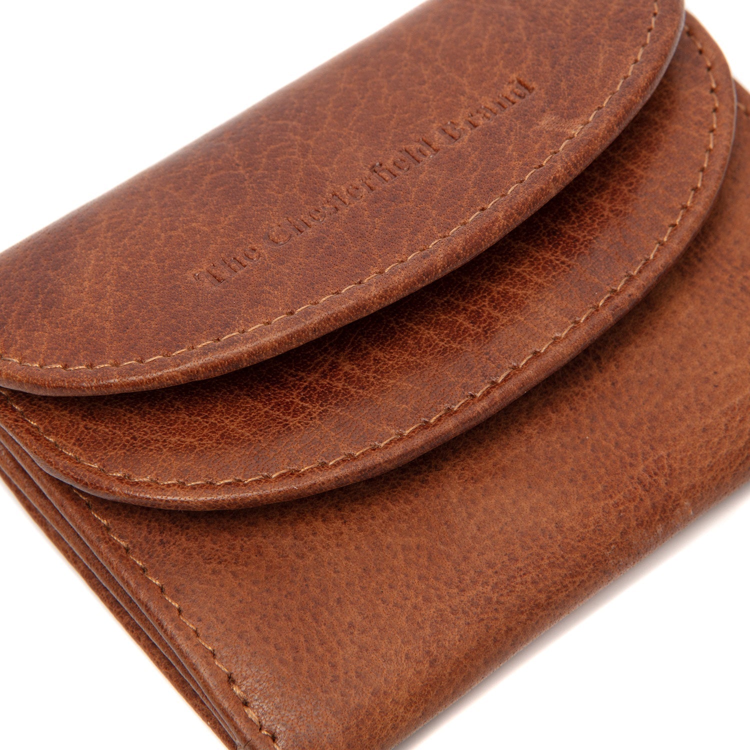 Cognac Leather Wallet Newton, detail view 1
