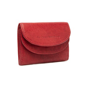 Red Leather Wallet Newton, front view